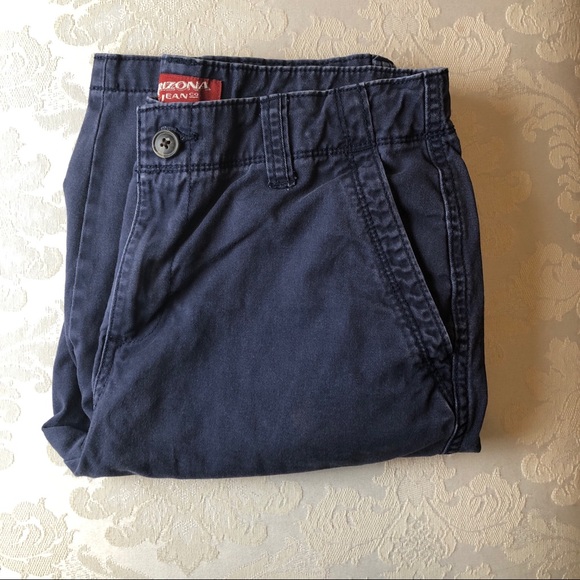 Boys Arizona Navy Cargo Shorts Adjustable Waist - Picture 3 of 6